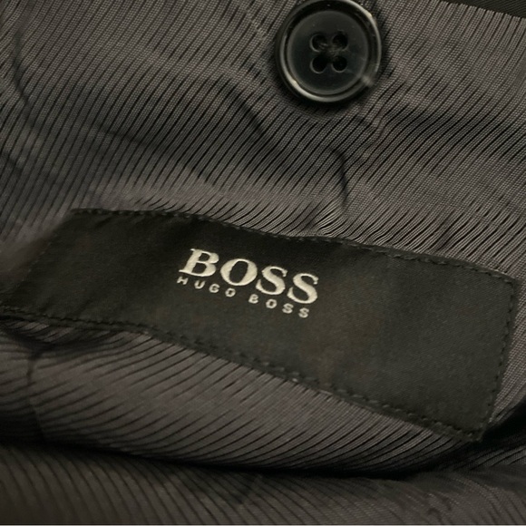 Hugo Boss Tess Beilla The James Check 100% Wool Blazer Jacket Men's Regular 44R - Picture 11 of 14